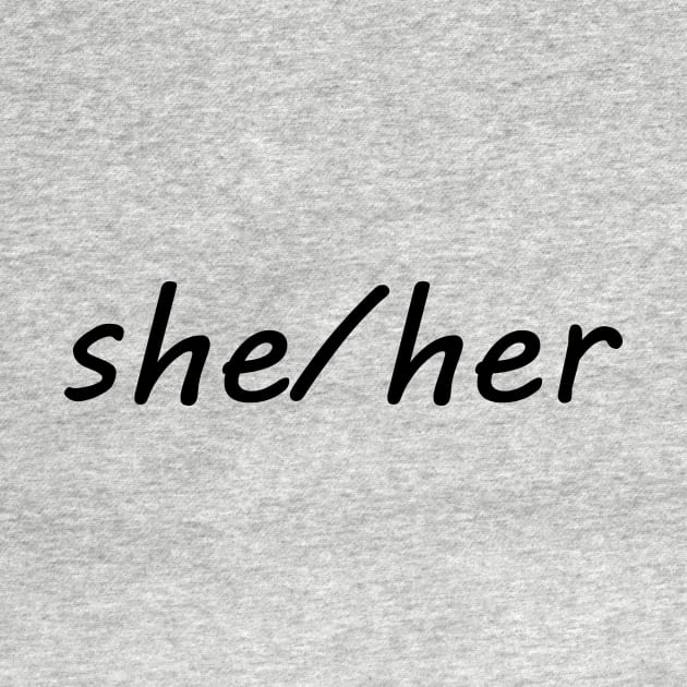 she/her (black) by SianPosy